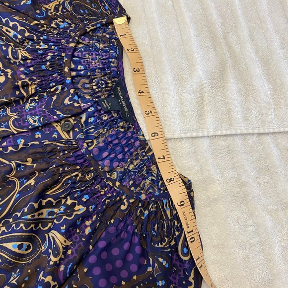 Banana Republic satin-feel, button-front blouse - Picture 9 of 12